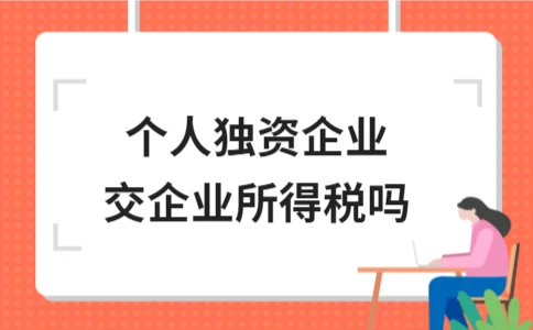个人独资企业交企业所得税吗？一文讲清其纳税主体与税种 - 南径何舜会计资讯