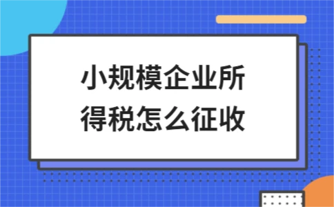 小规模企业所得税征收方式及税率详解 - ��ý���鱨��վ