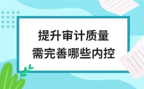 提升审计质量的关键内控措施(图1)