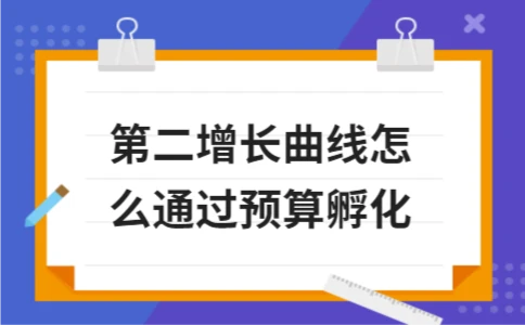 第二增长曲线怎么通过预算孵化 第二增长曲线预算孵化全解析(图1)