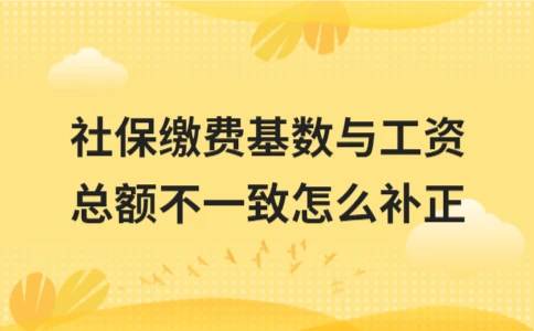 社保缴费基数与工资总额不一致怎么补正｜实用指南(图1)